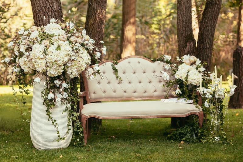 Decoracion de flores para bodas en Ferrol